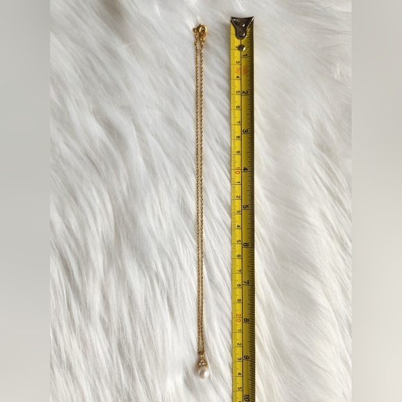 Vintage 1999 Avon Creme Pearl Pendant  Goldtone Necklace - Picture 6 of 6